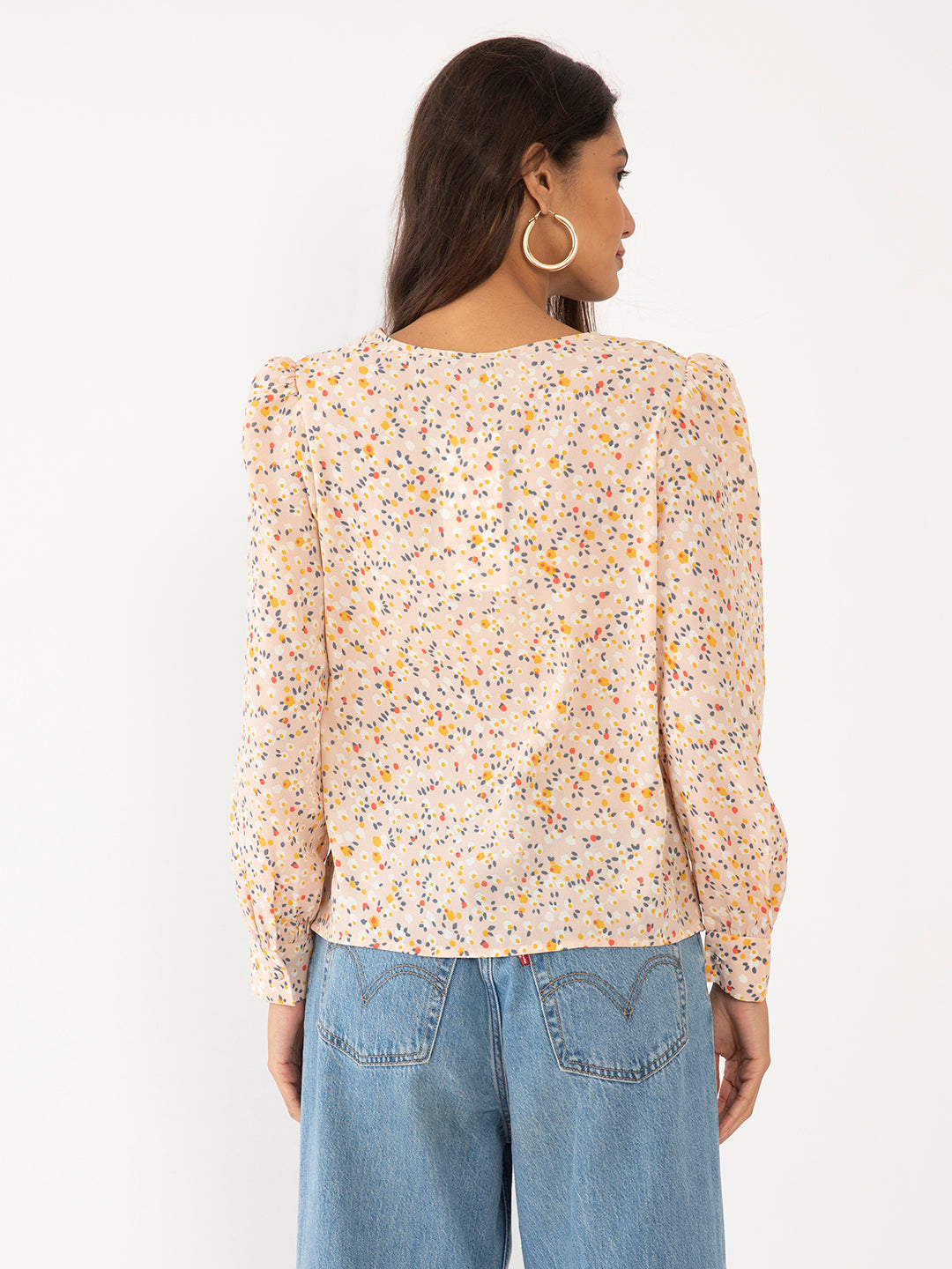 Peach Quirky Top