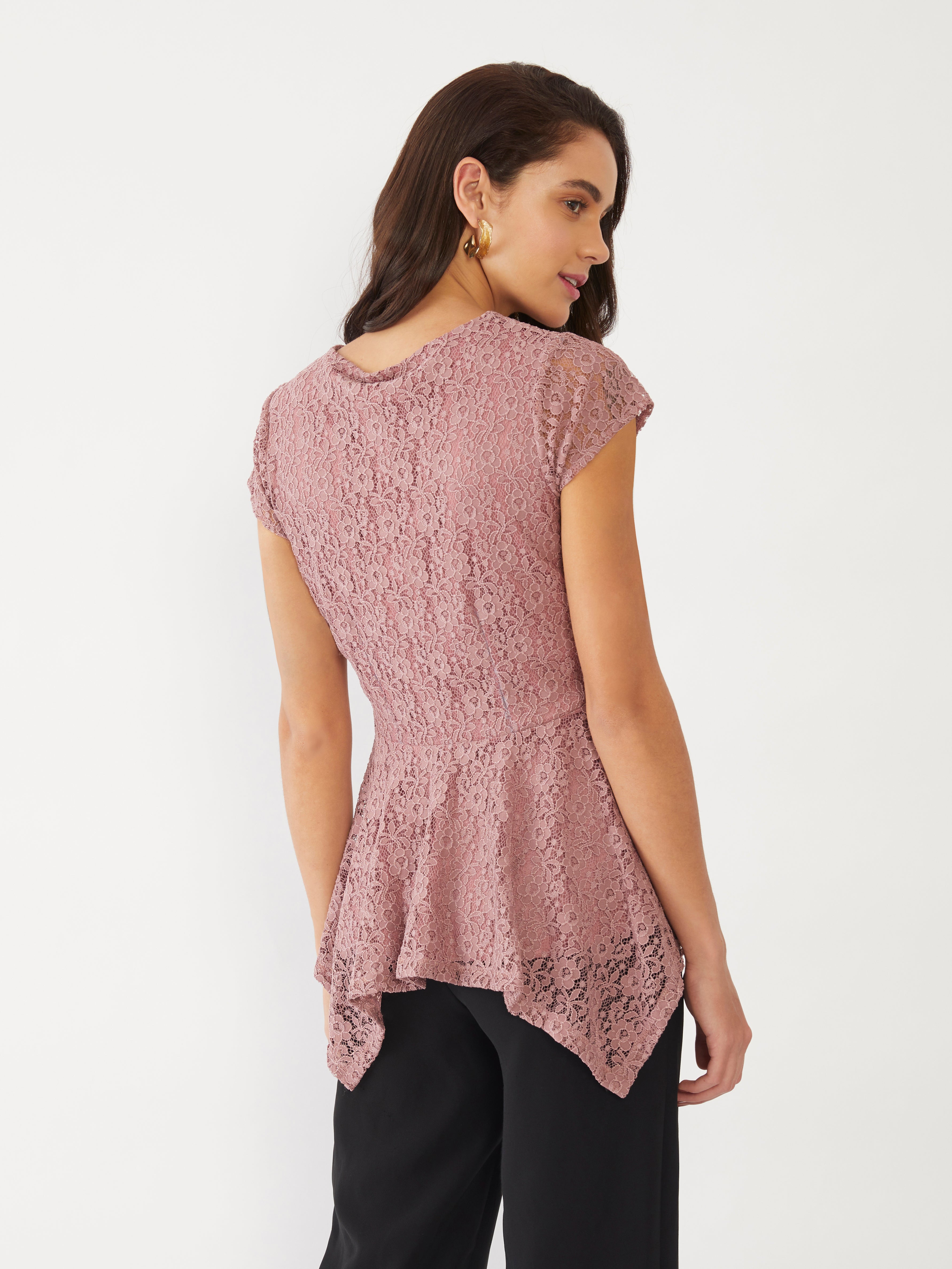 Pink Lace Top