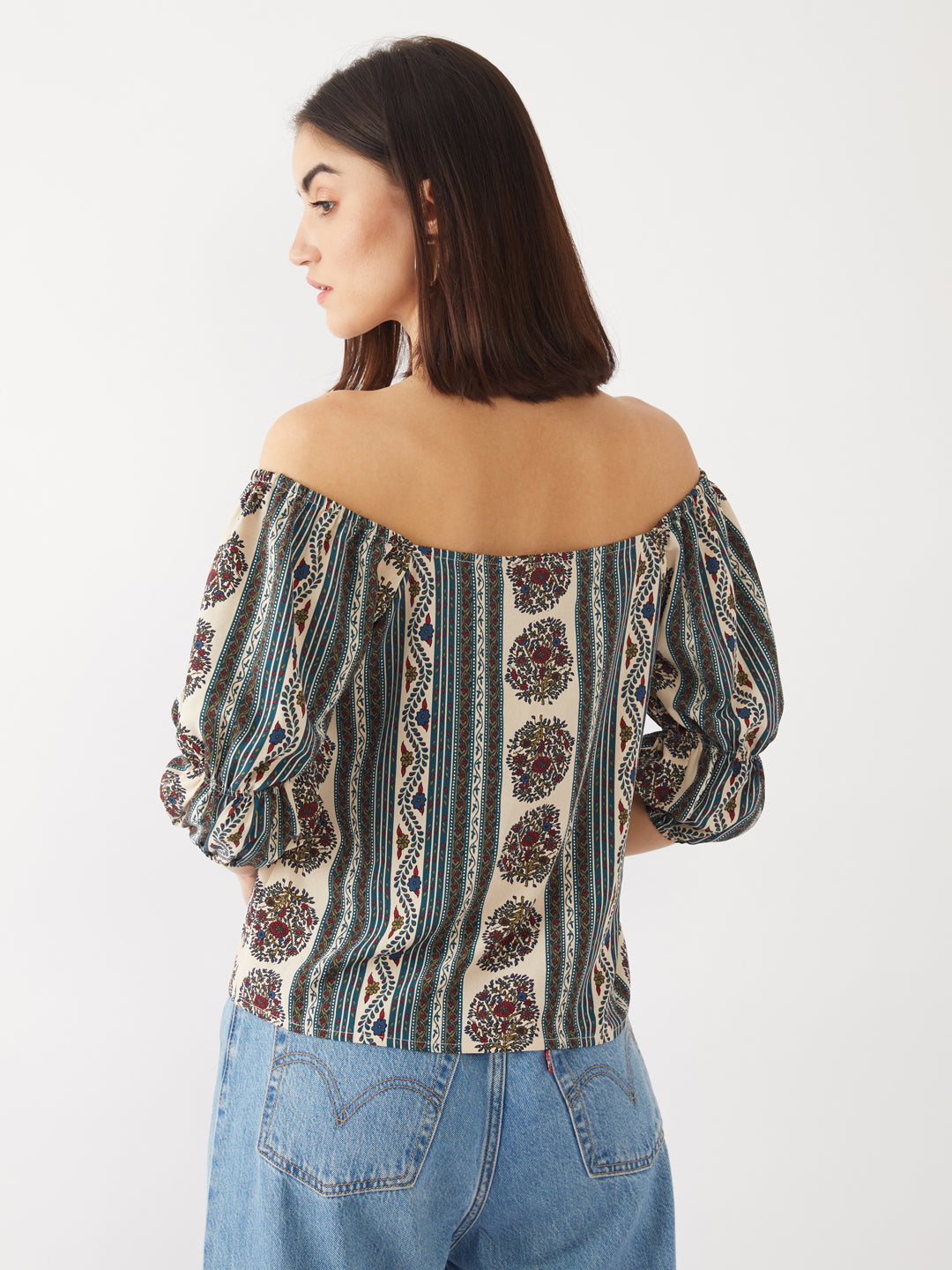 Multicolored Floral Print Top