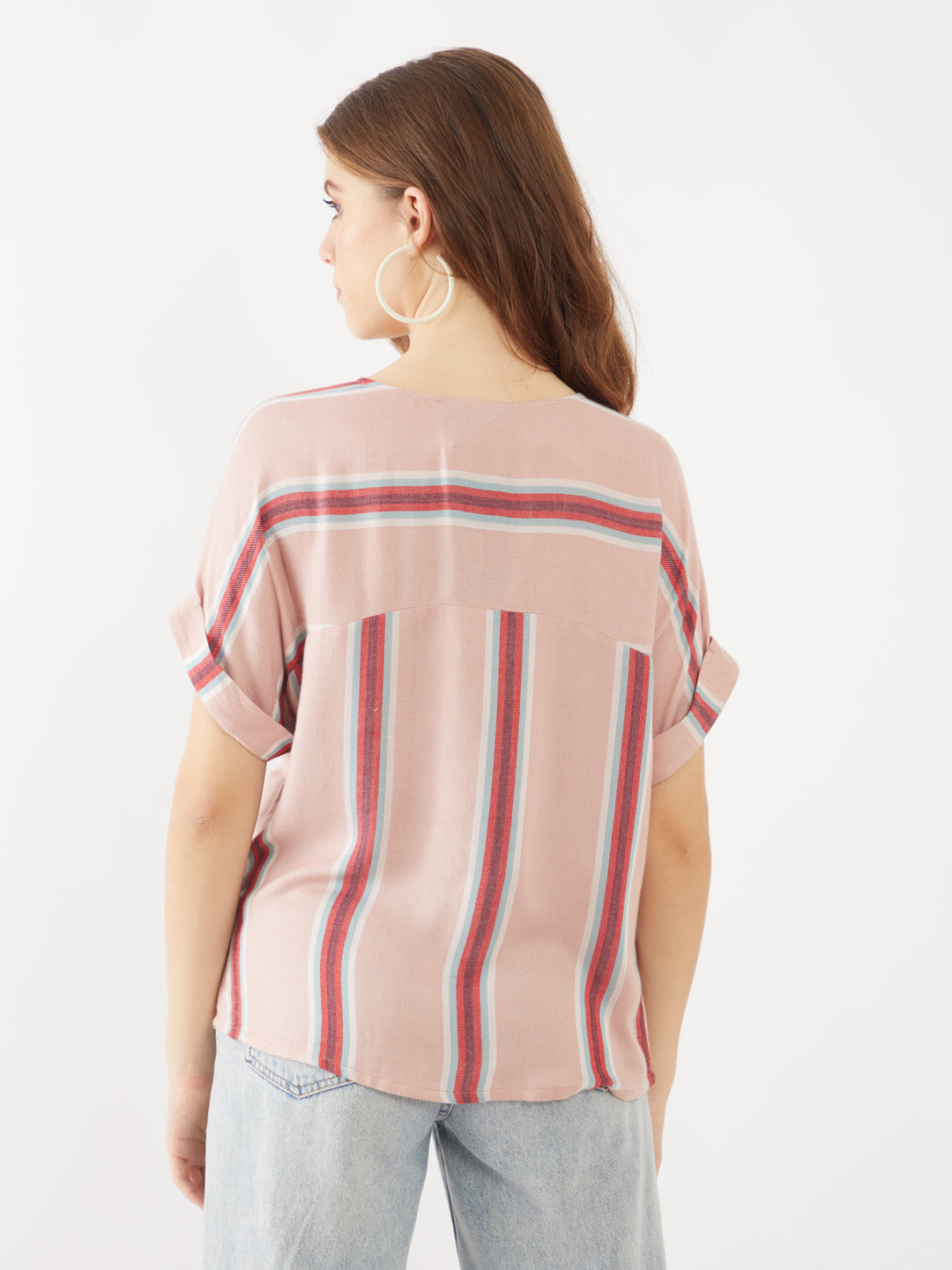 Pink Striped Top