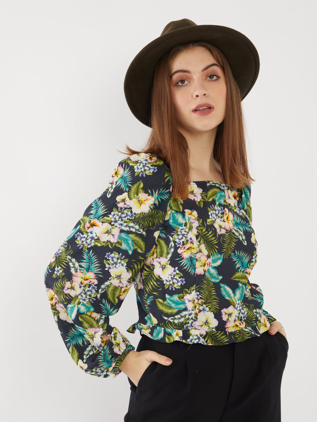 Multicolored Printed Top