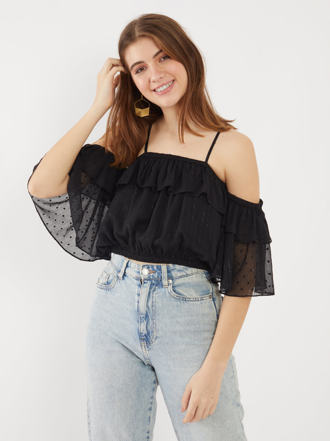 Black Tiered Top