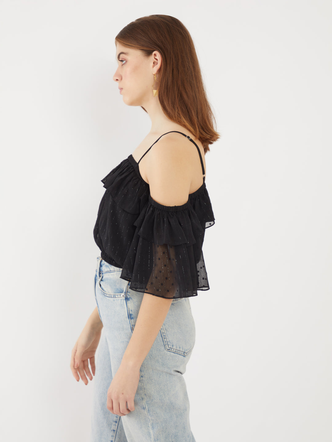 Black Tiered Top