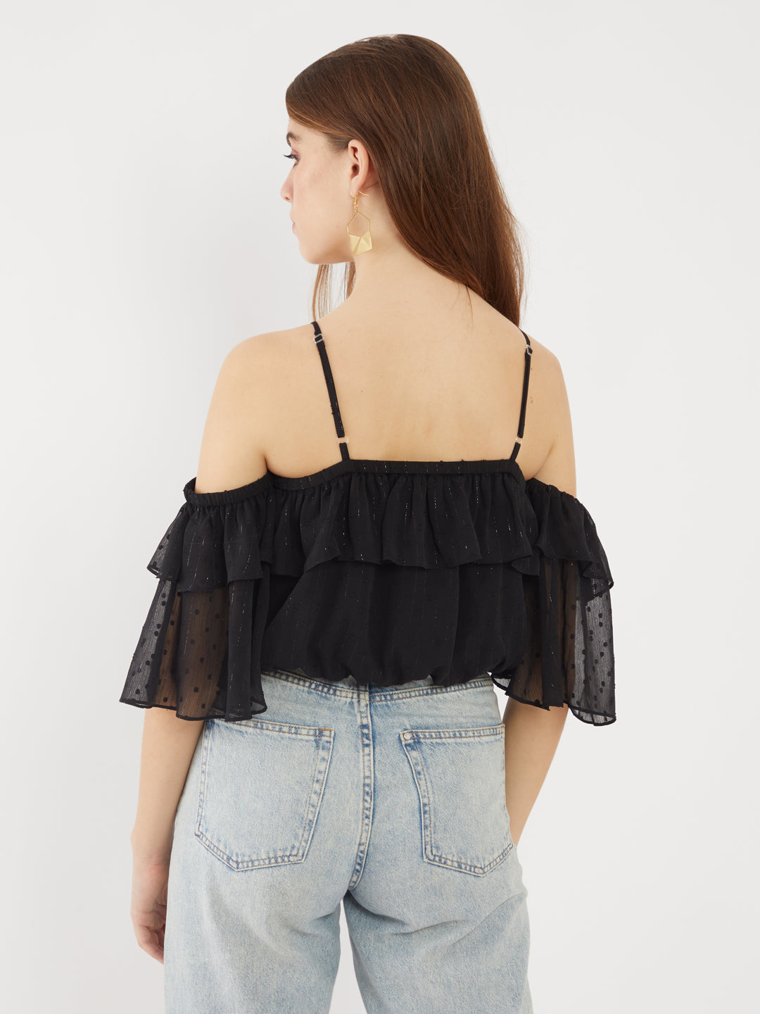 Black Tiered Top