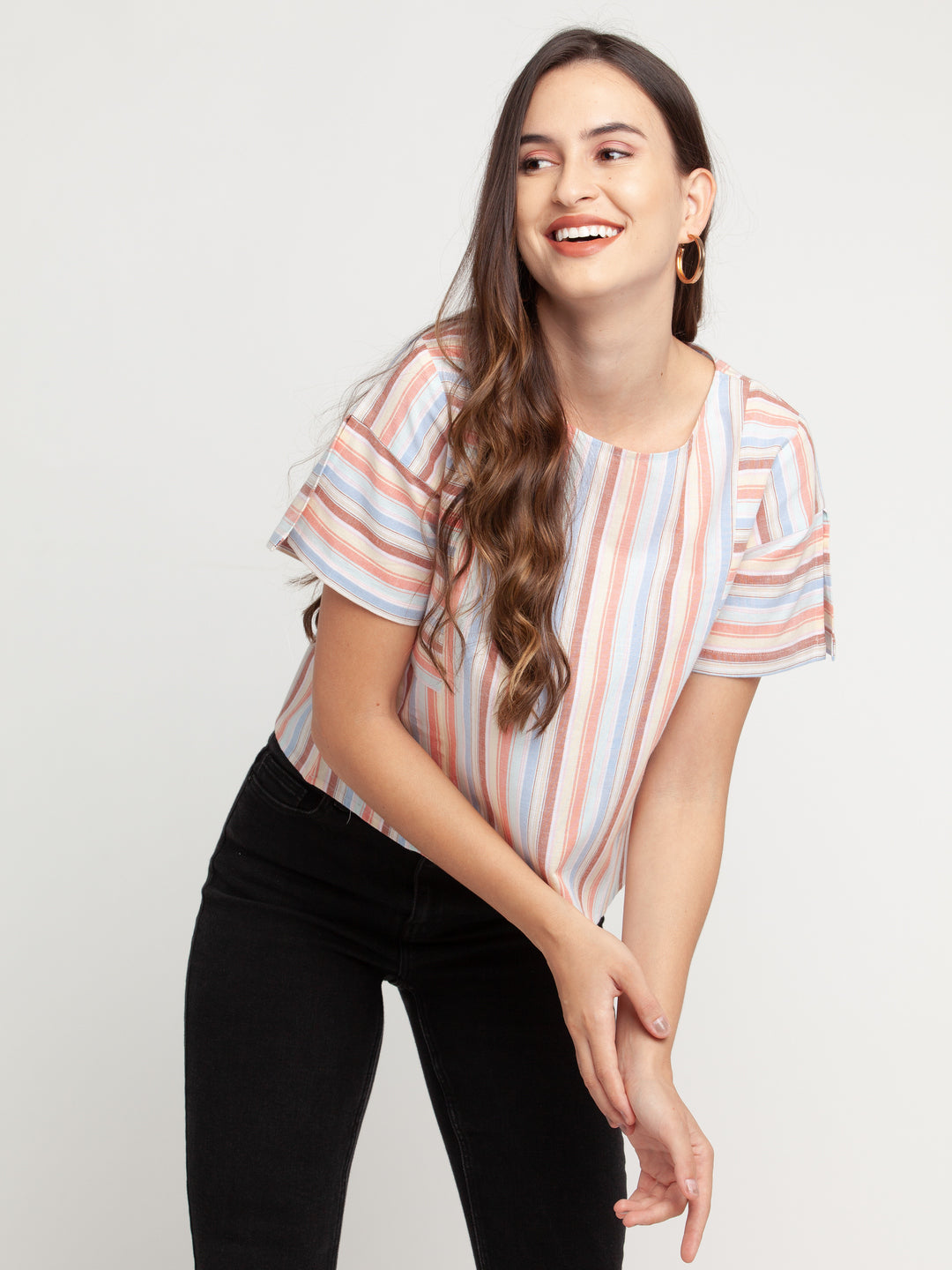 Multicolored Striped Top