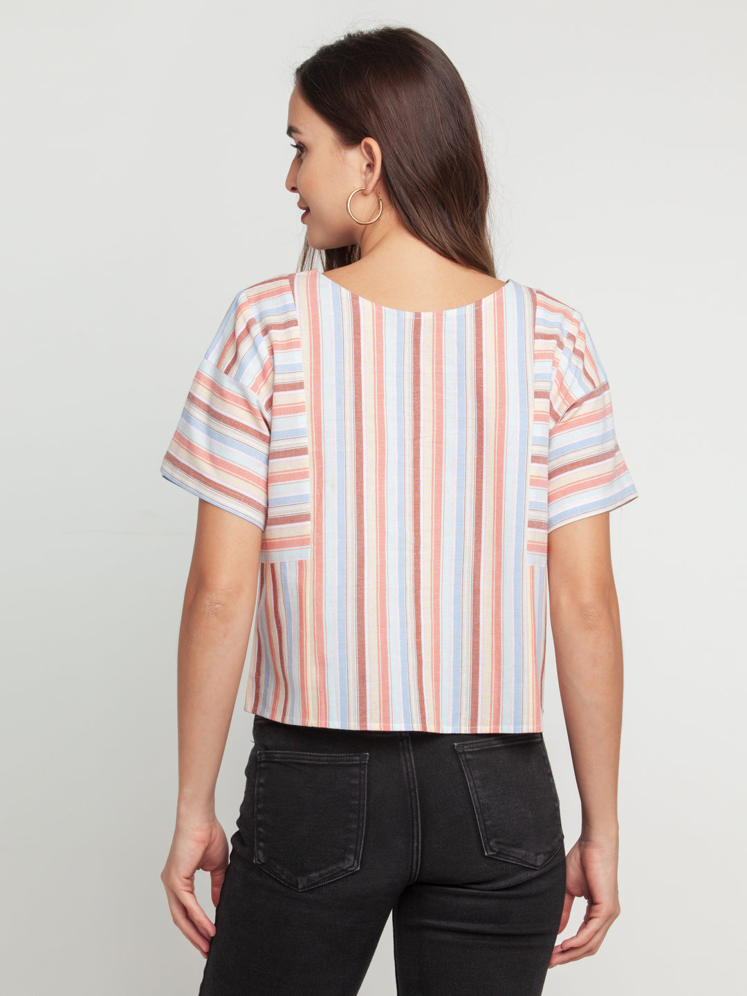 Multicolored Striped Top