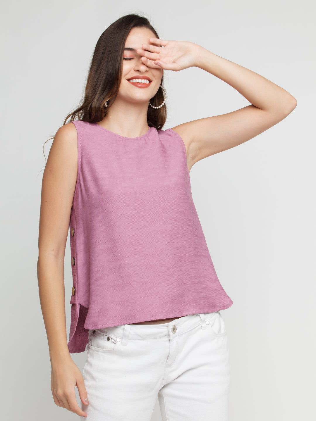 Pink Solid Top