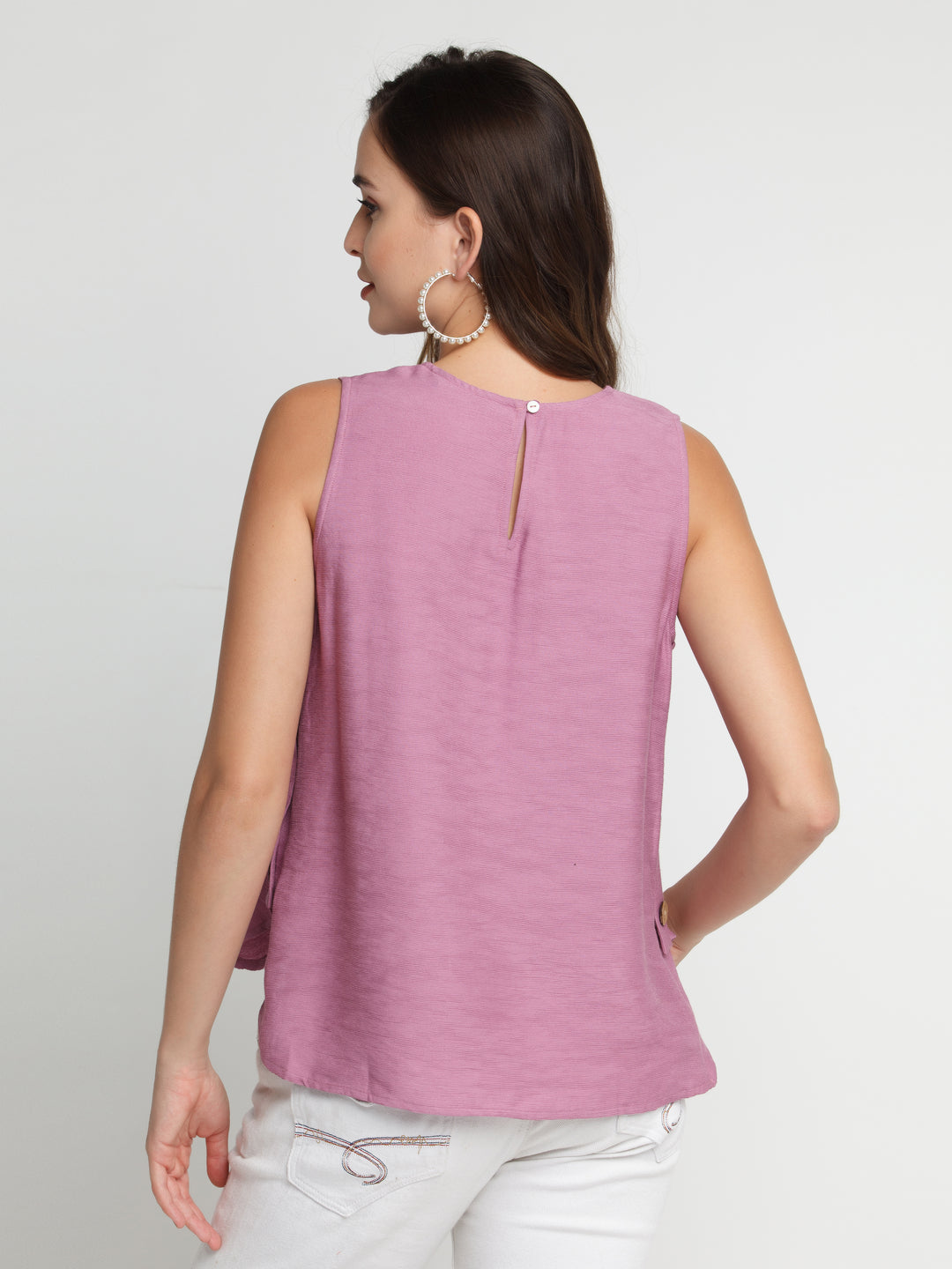 Pink Solid Top