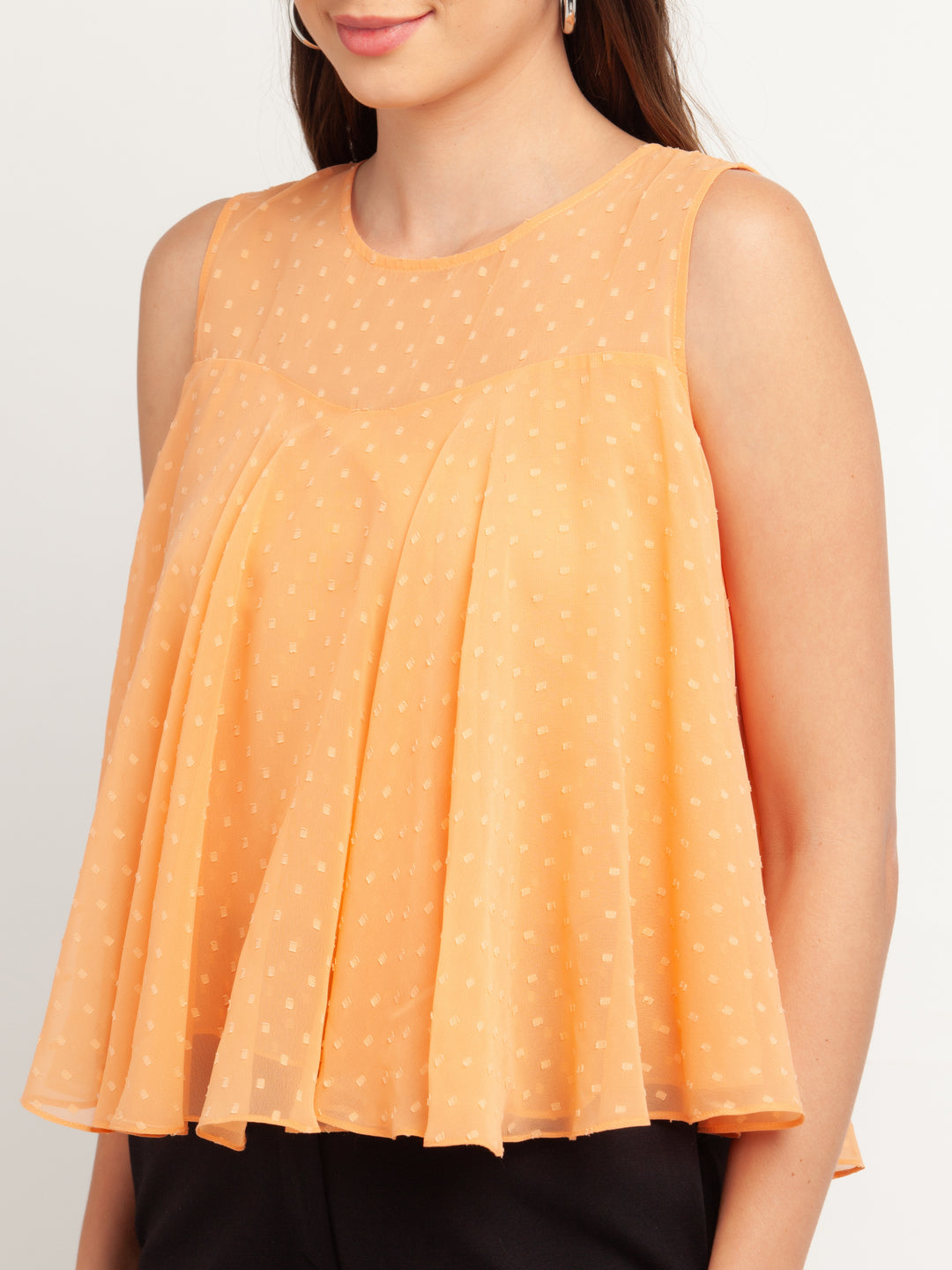 Peach Solid Top