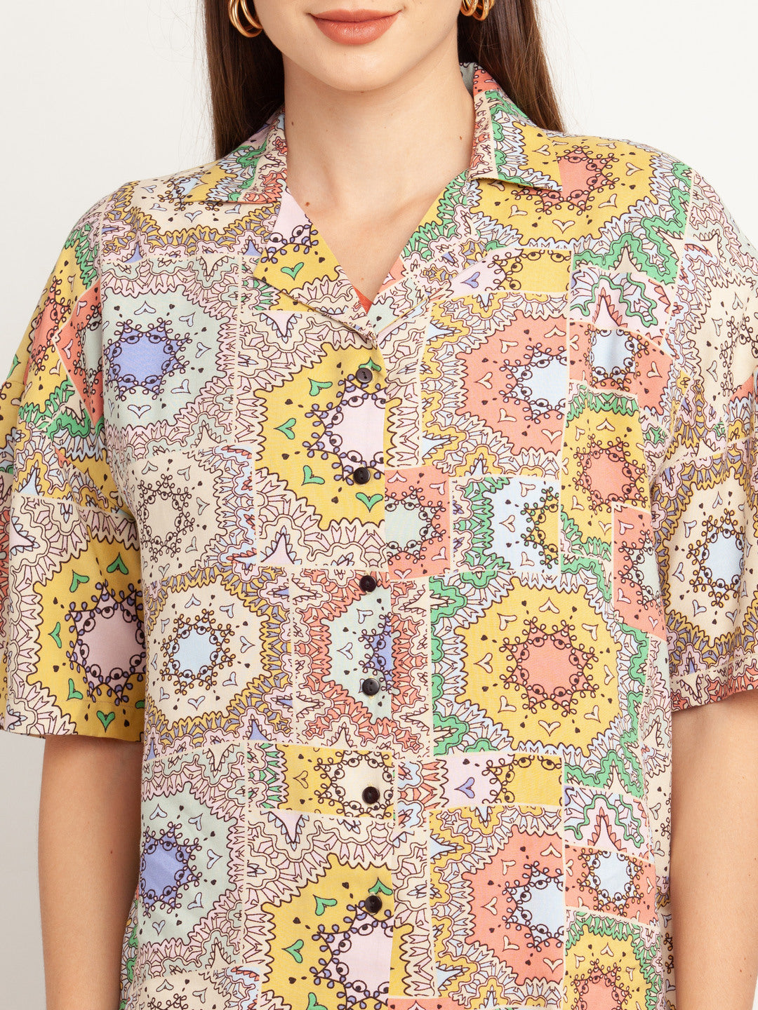 Multicolored Printed Shirt For Women