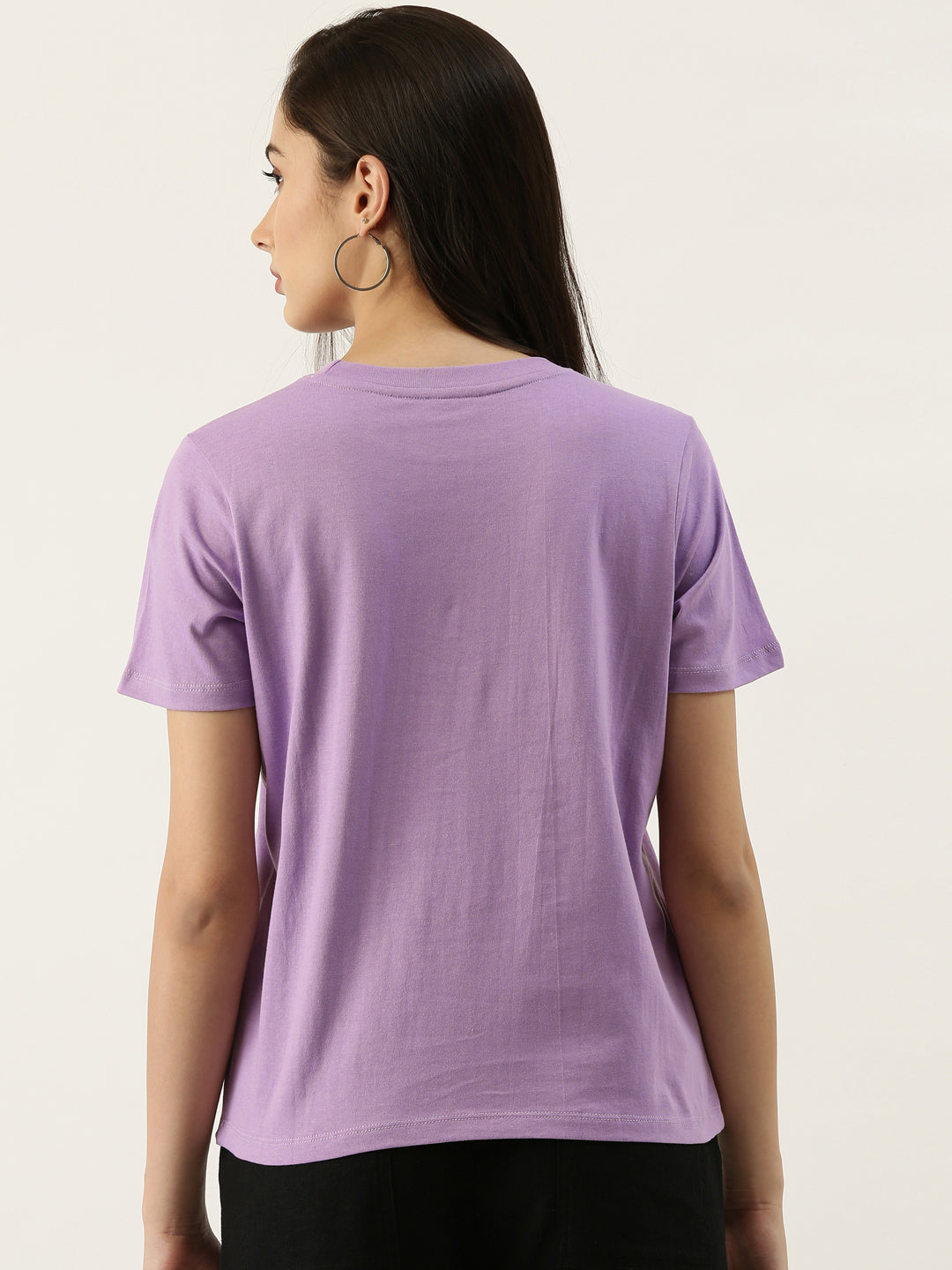 Purple Printed T-Shirt For Women