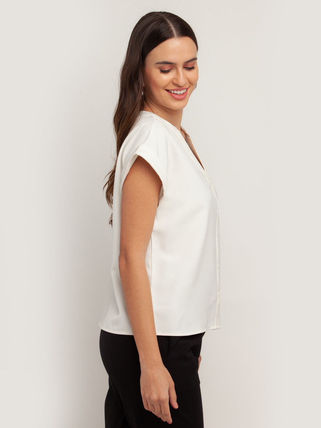 White Solid Shirt