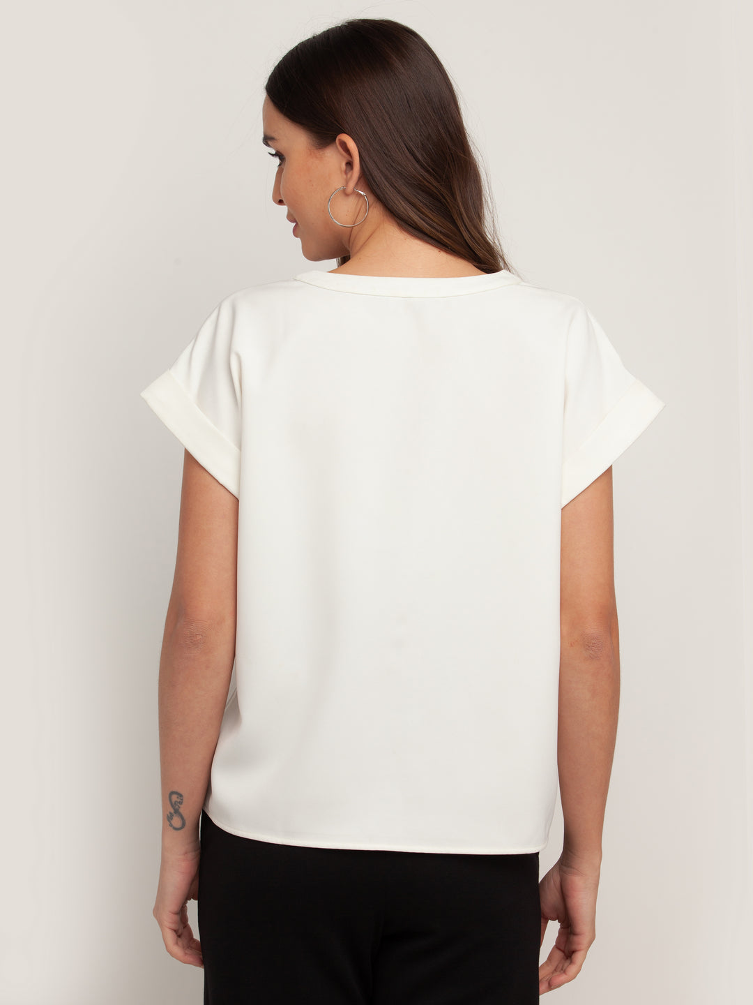 White Solid Shirt