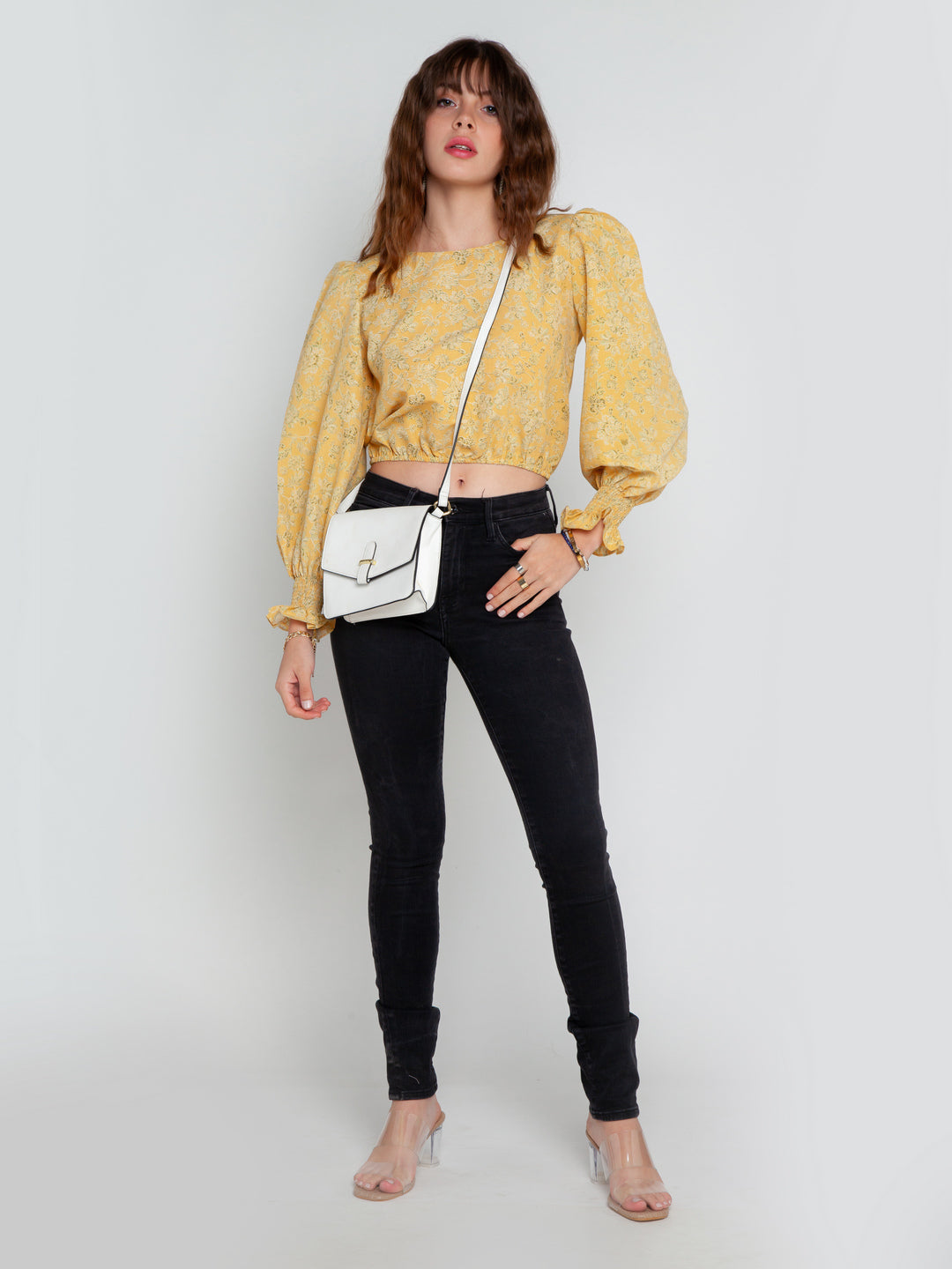 Mustard Bohemian Elasticated Top