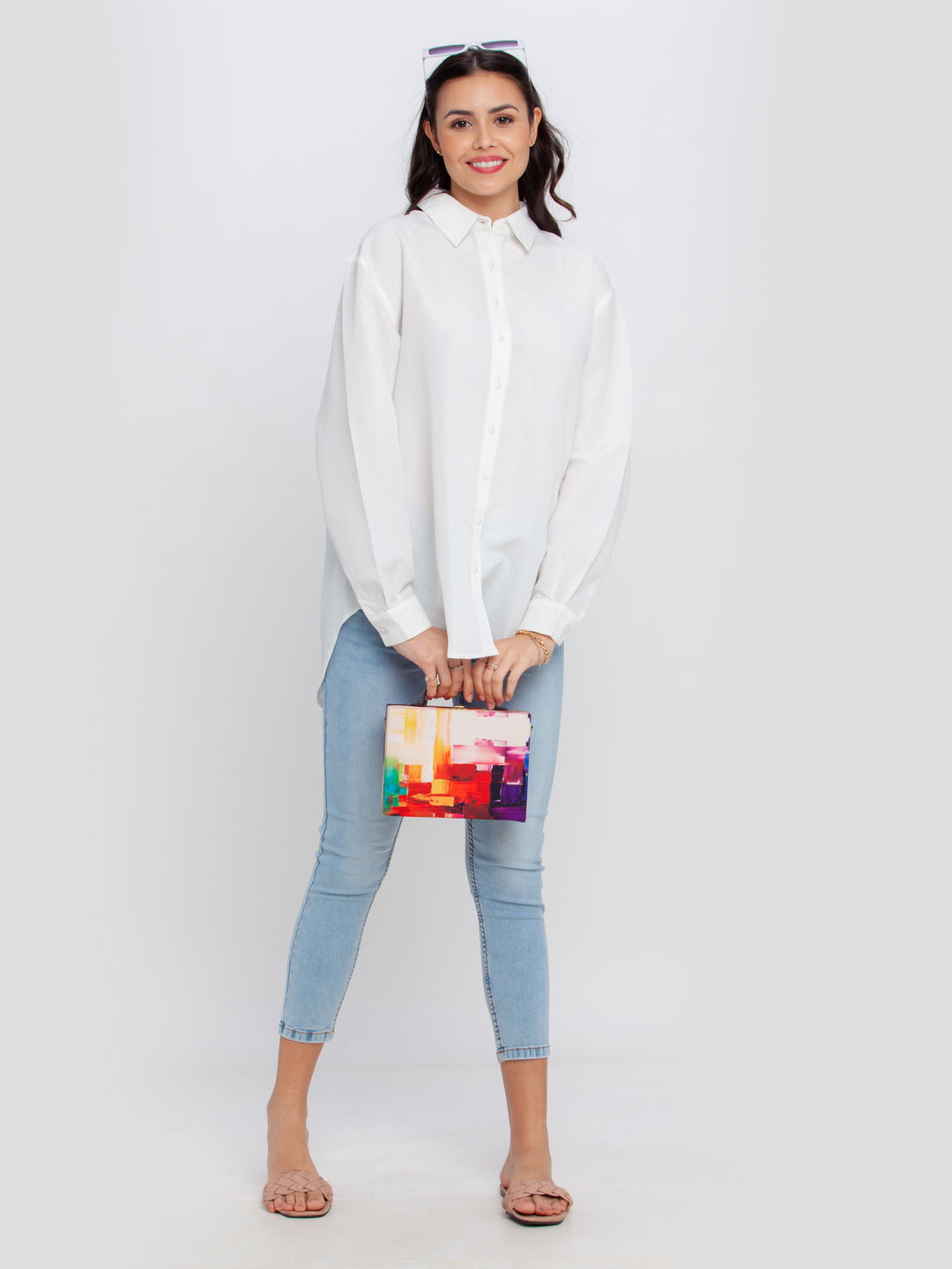 White Solid Top