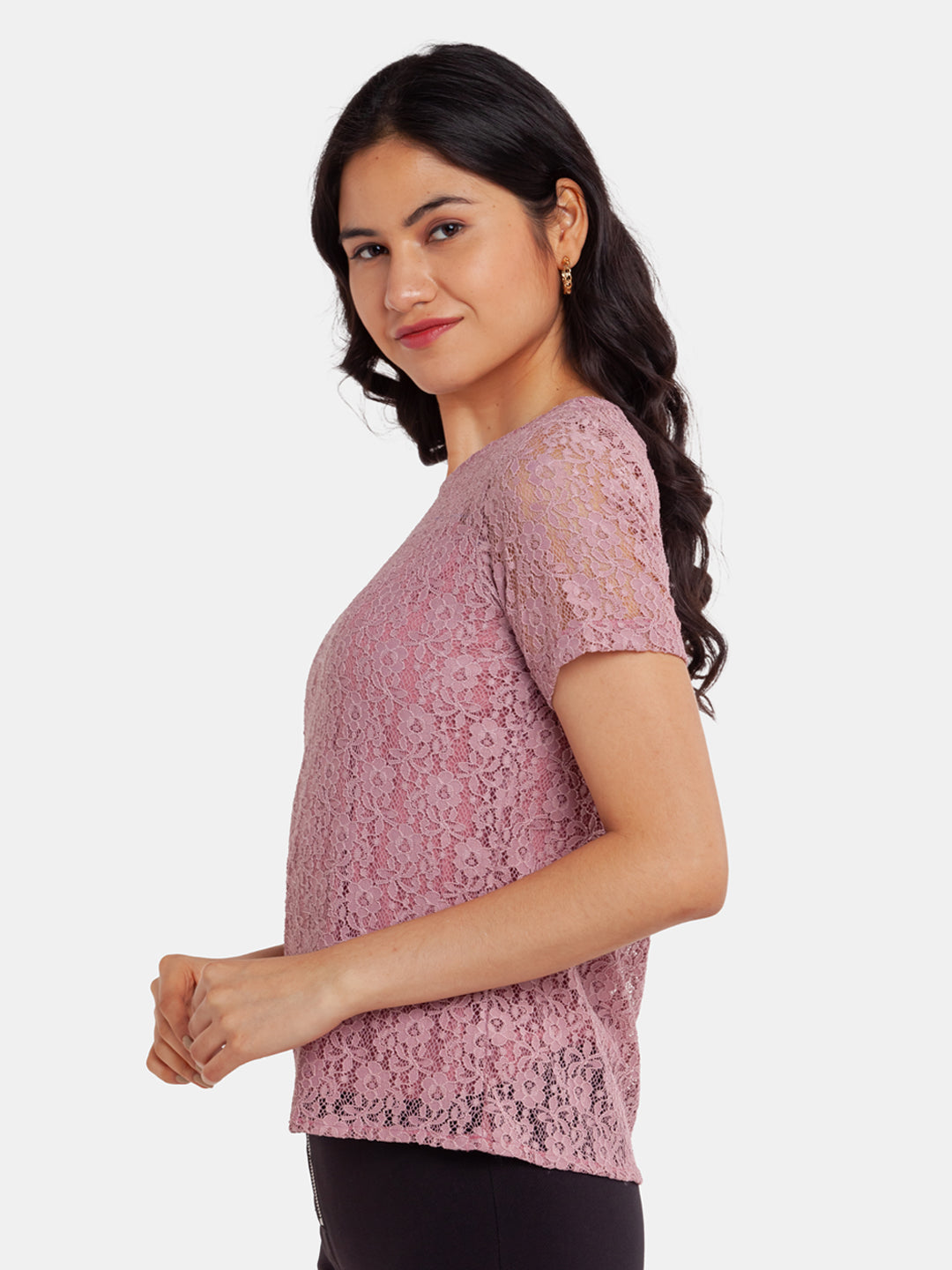 Pink Lace Top