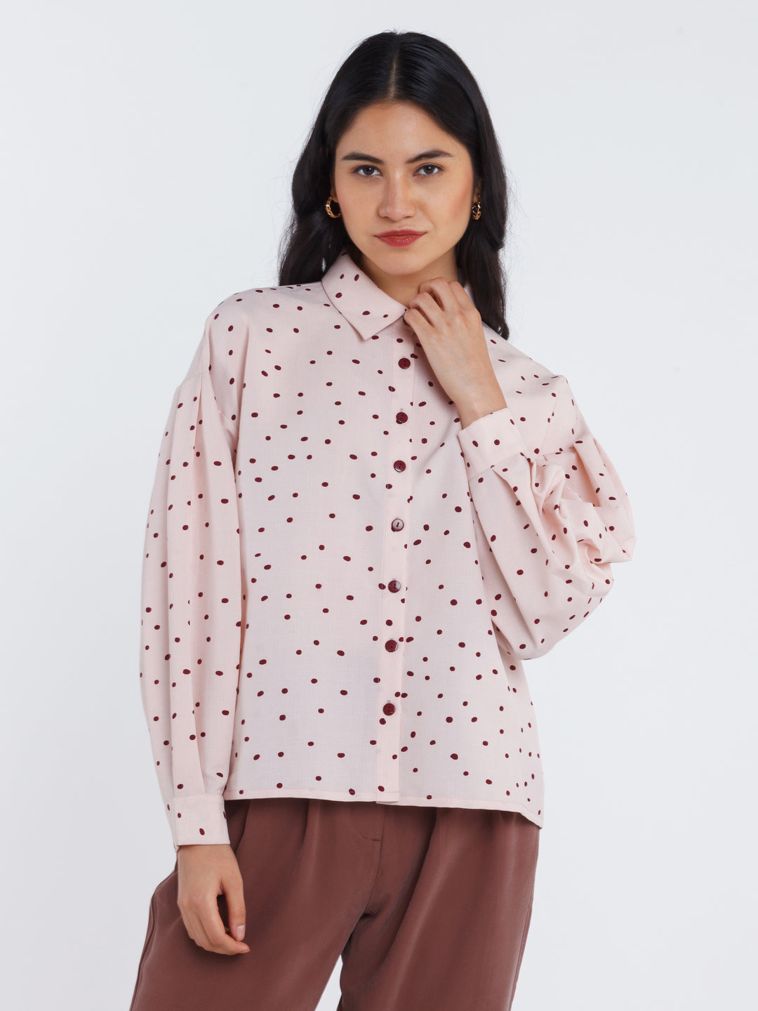 Pink Polka Shirt