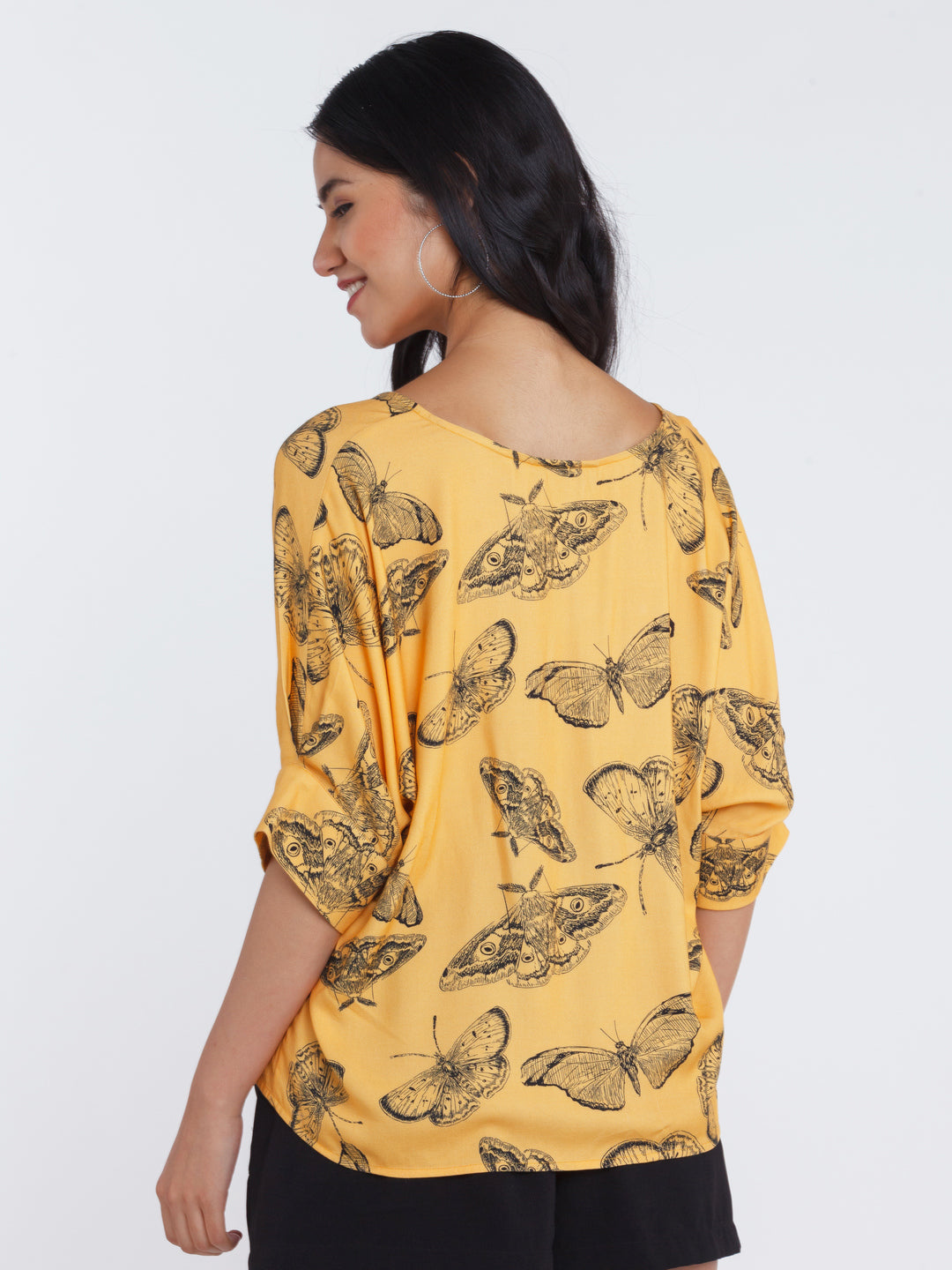 Yellow Printed Top