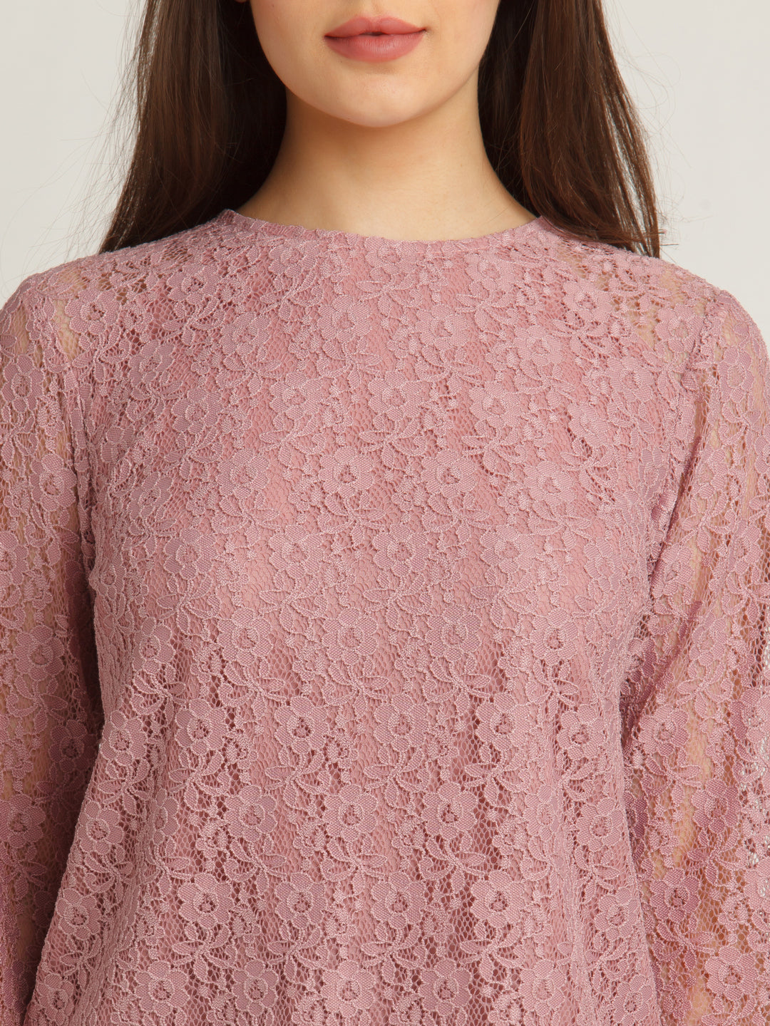 Pink Lace Top