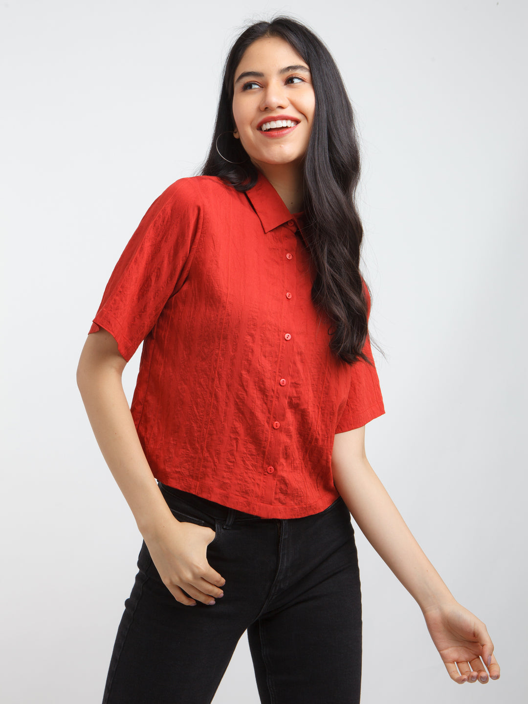 Red Solid Shirt