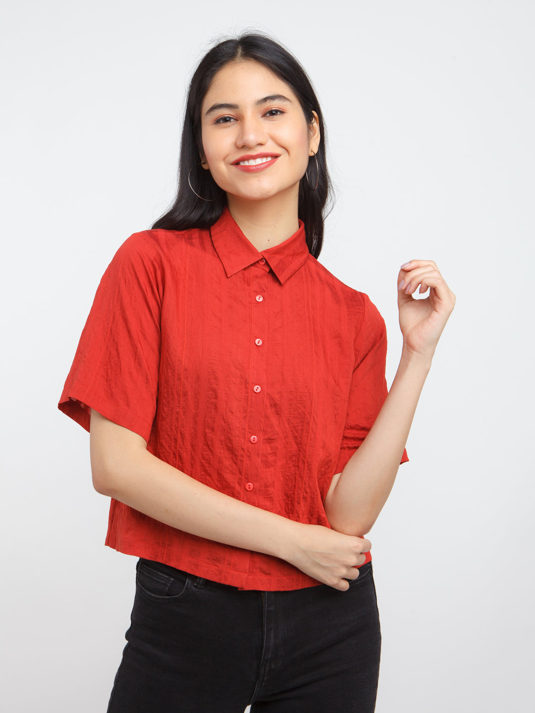 Red Solid Shirt