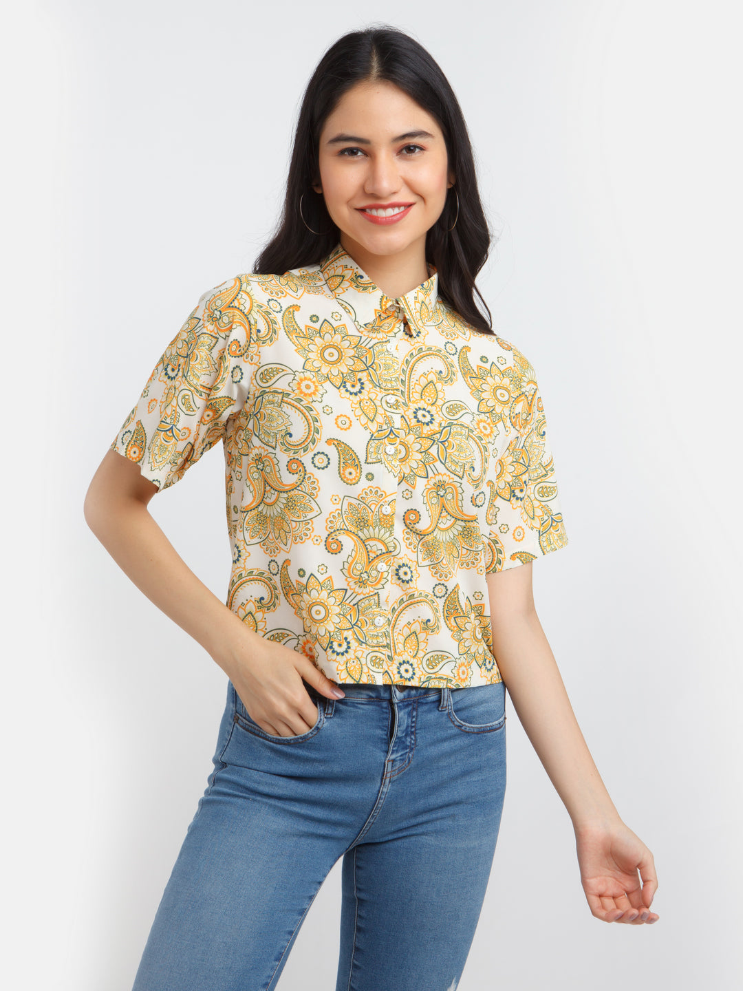 Multicolored Printed shirt For Women