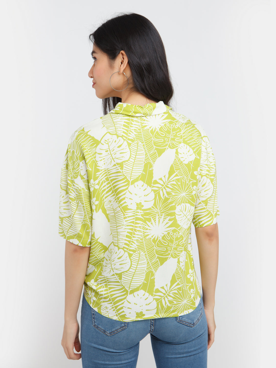 Green Printed shirt