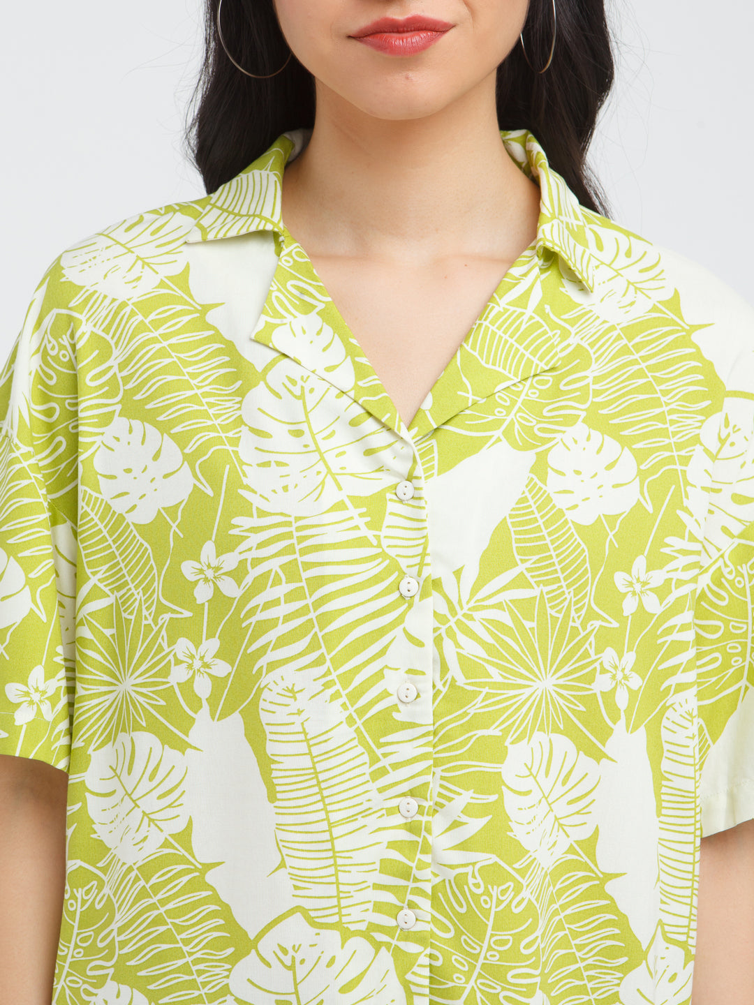 Green Printed shirt