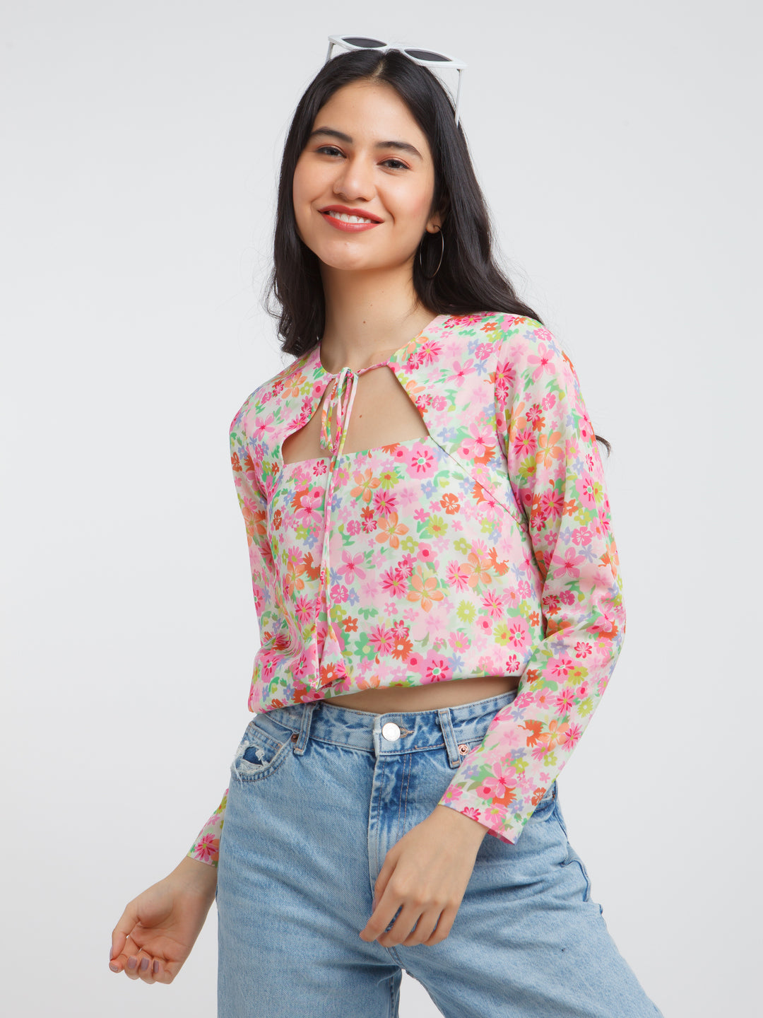 Multicolored Printed Top