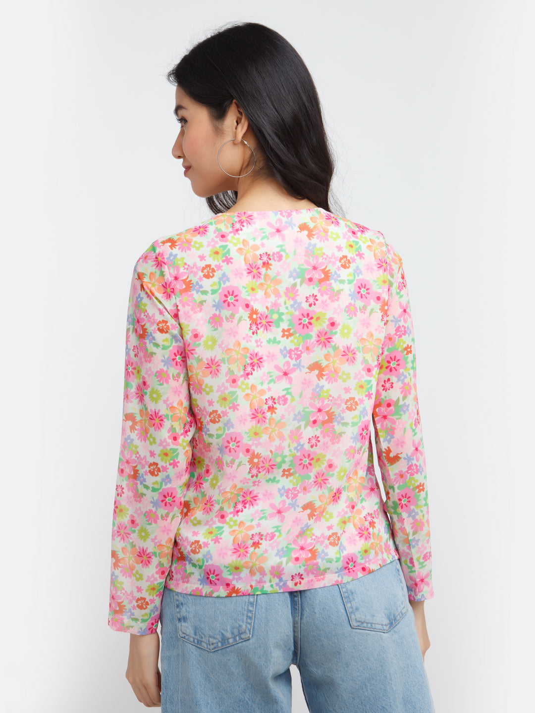 Multicolored Printed Top For Women