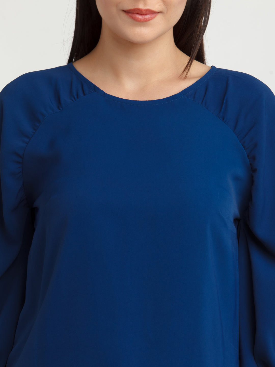 Navy Blue Solid Top