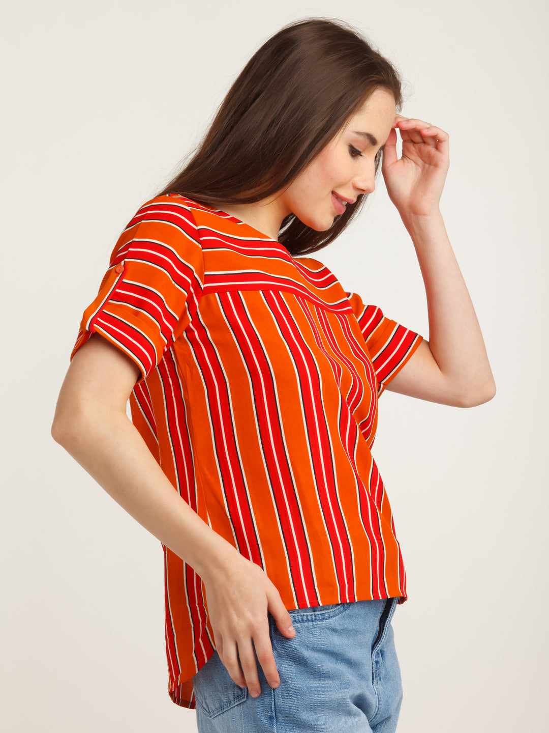 Multicolored Printed Straight Top