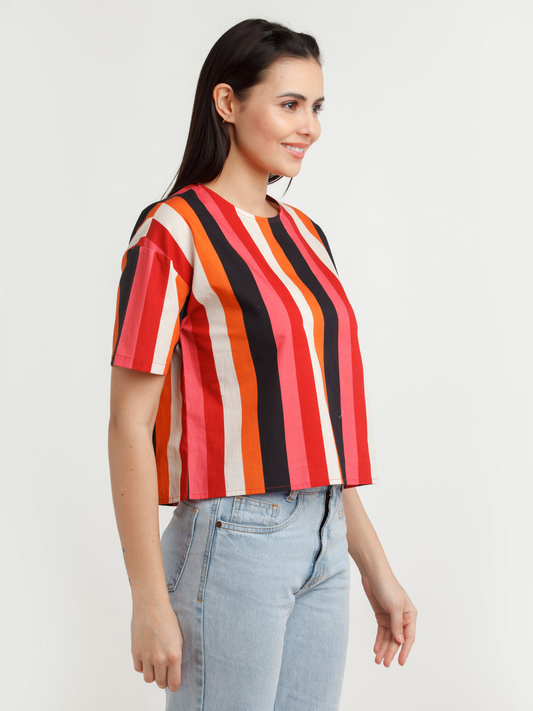 Multi Color Printed Top For Women