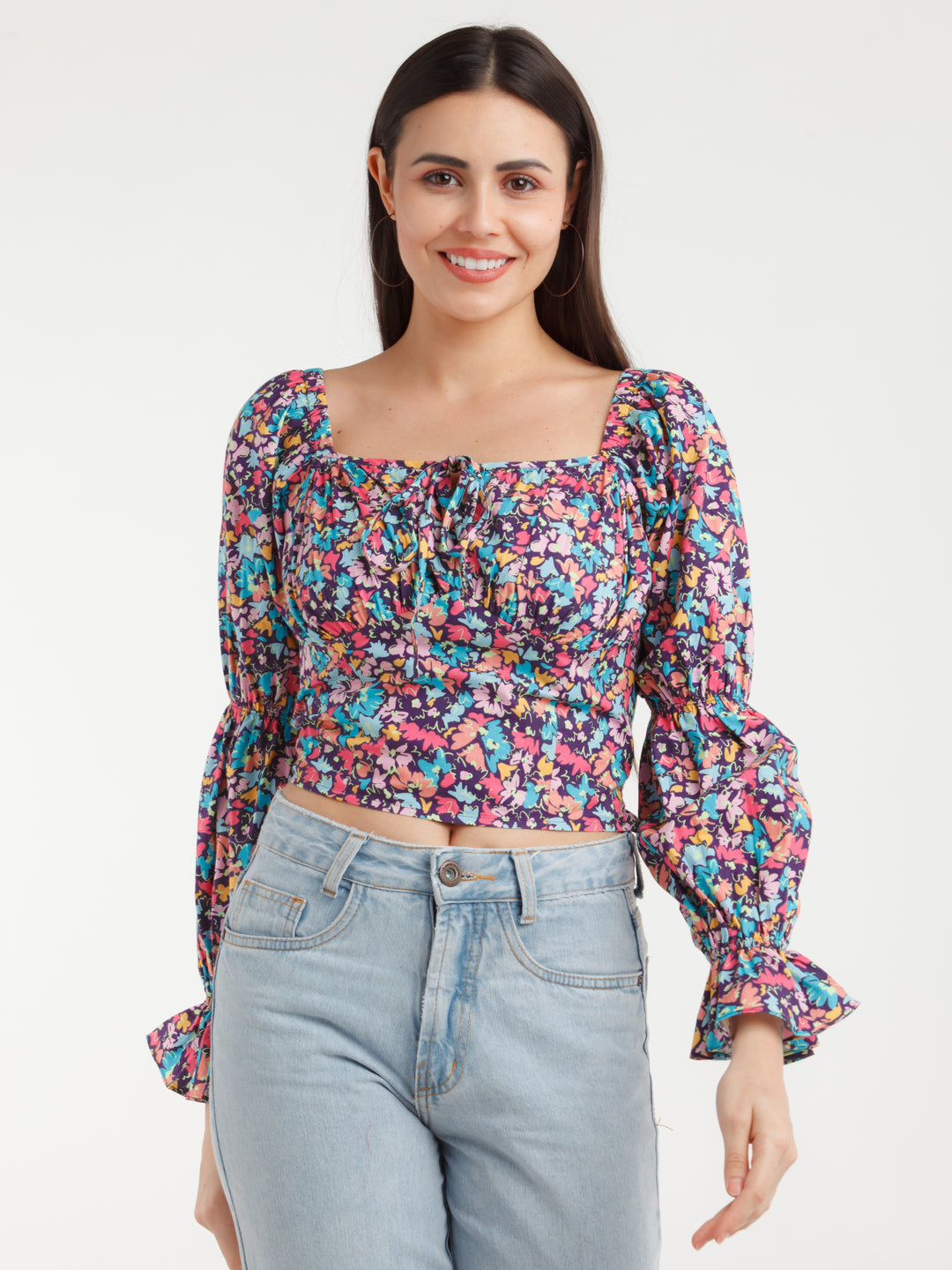 Multi Color Printed Top