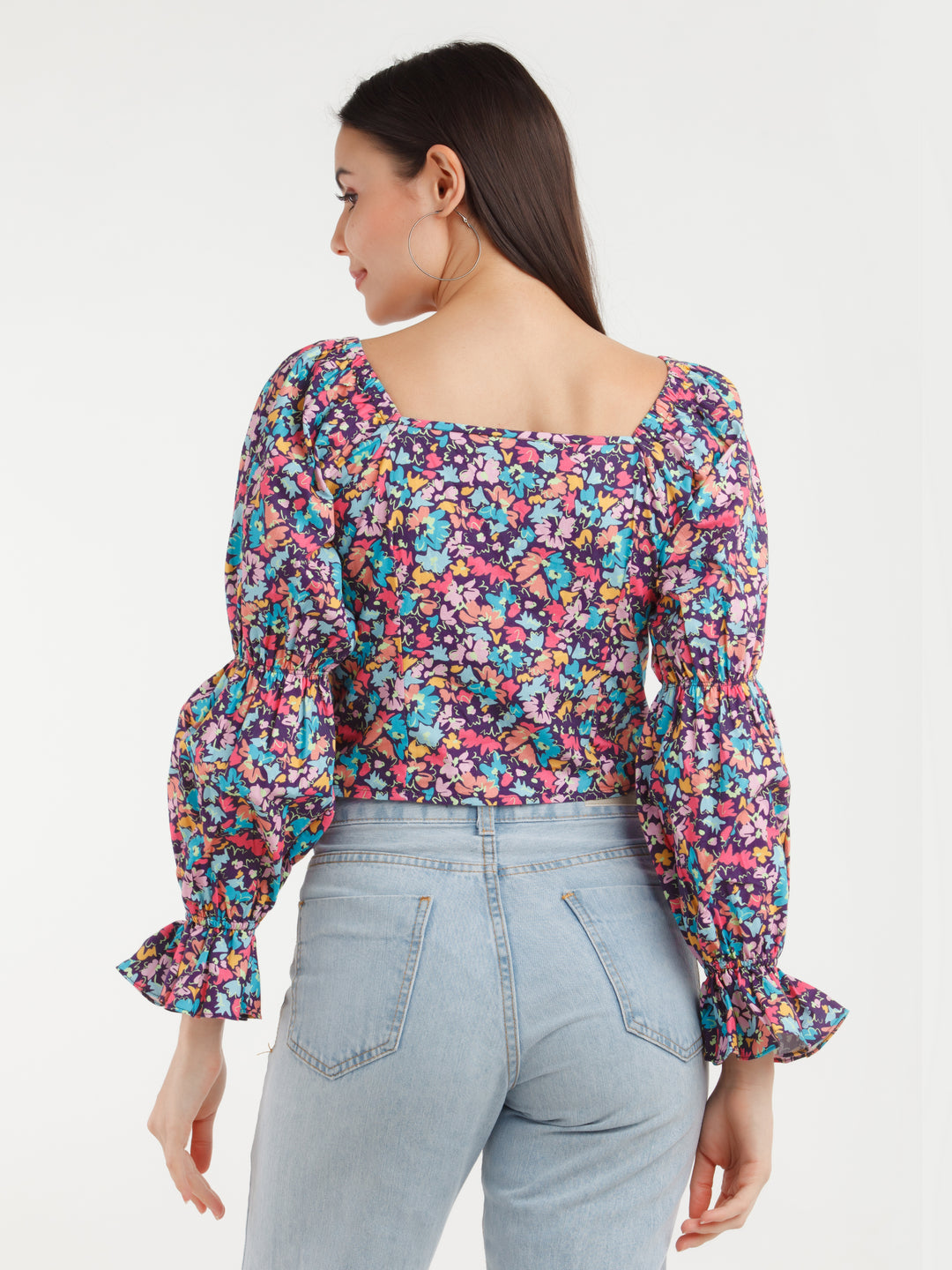 Multi Color Printed Top