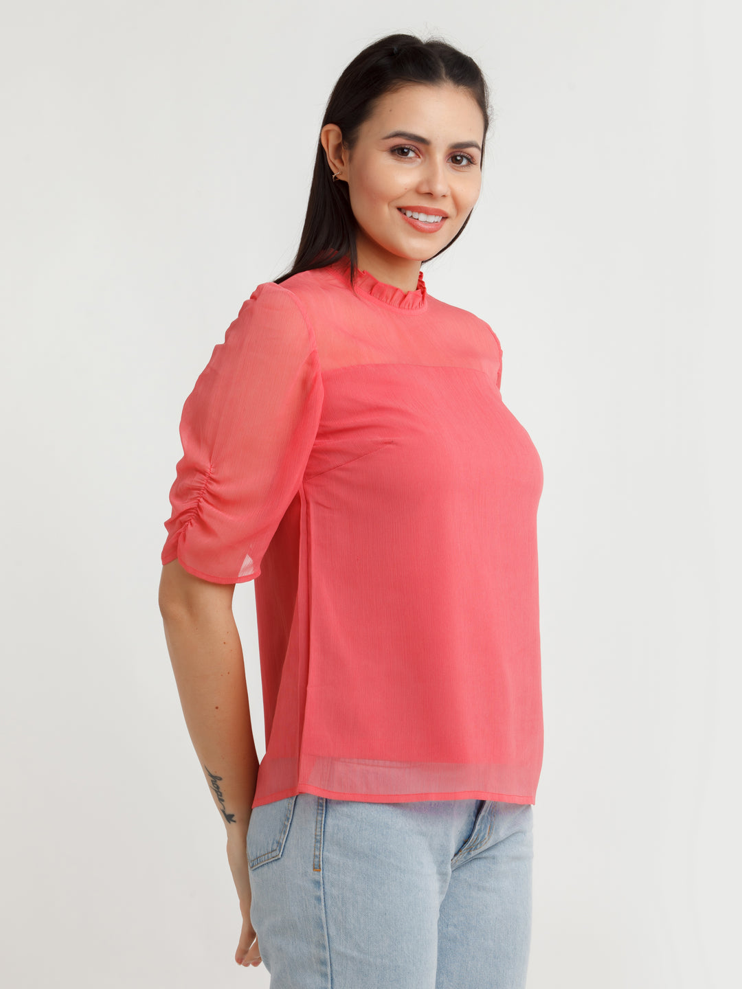 Coral Solid Top