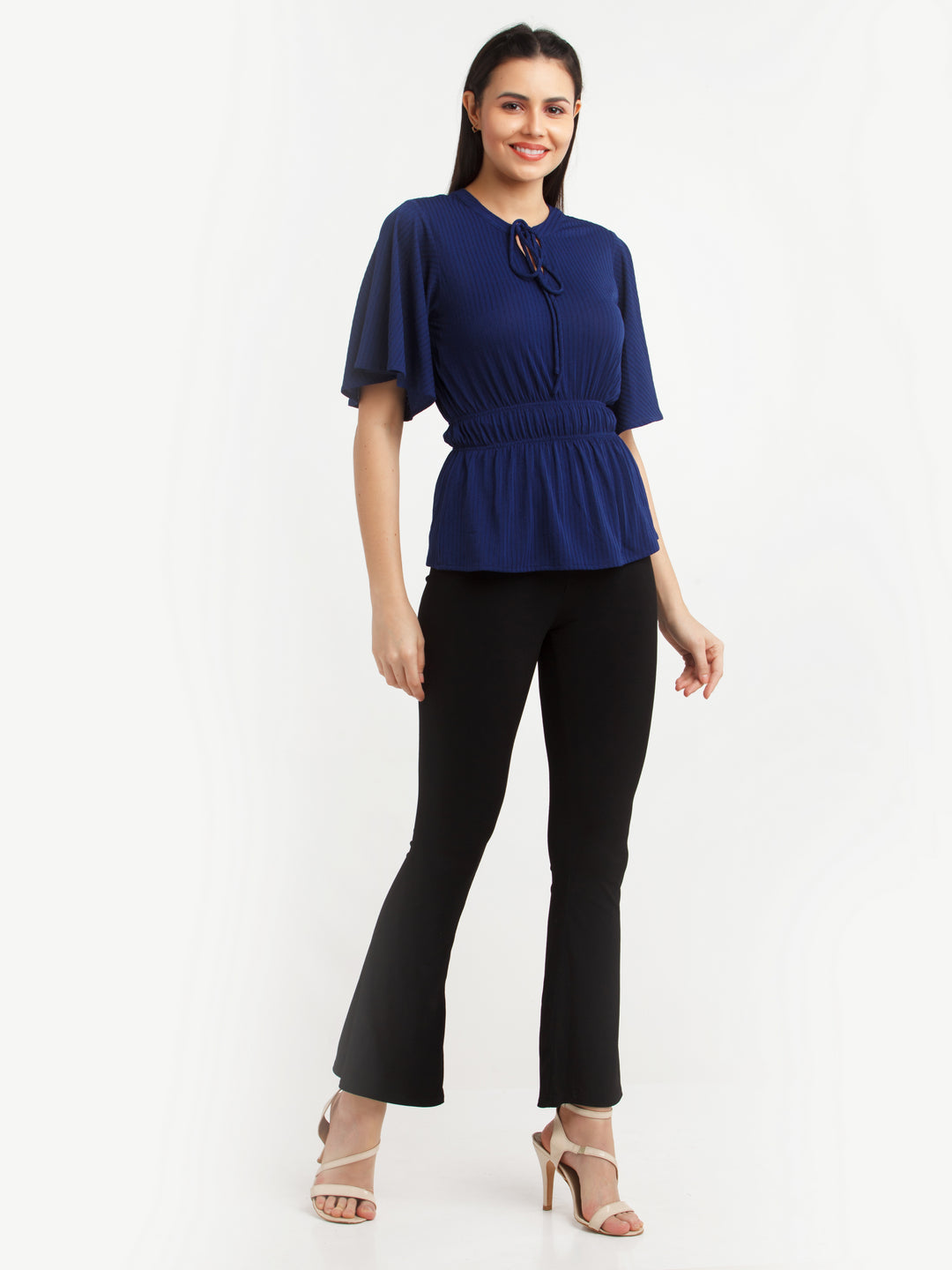 Navy Blue Solid Top