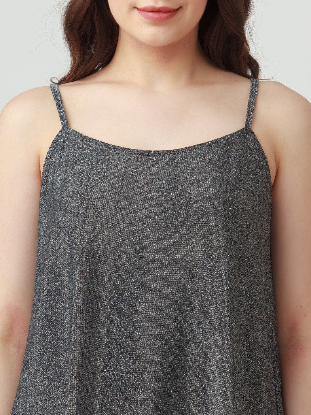 Silver Shimmer Top For Women