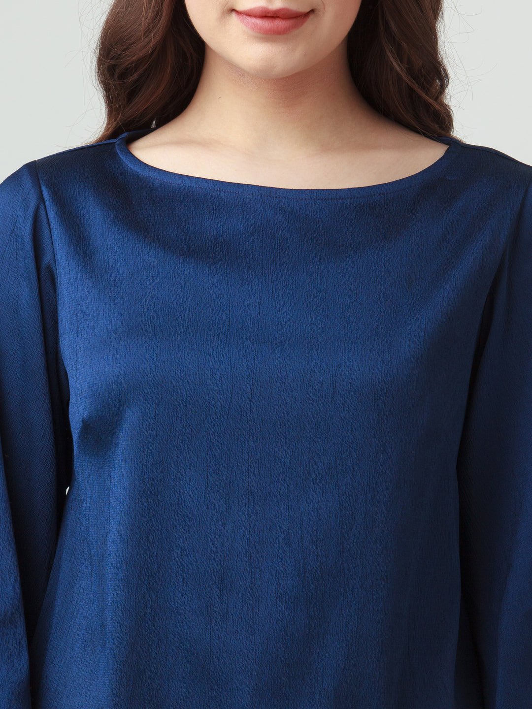 Navy Blue Solid Top