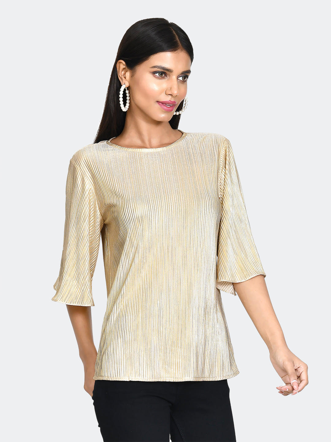 Gold Solid Regular Top