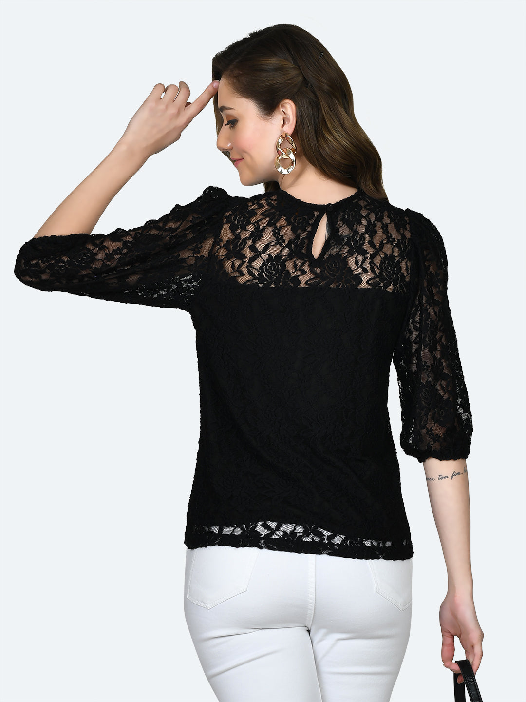 Black Lace Top