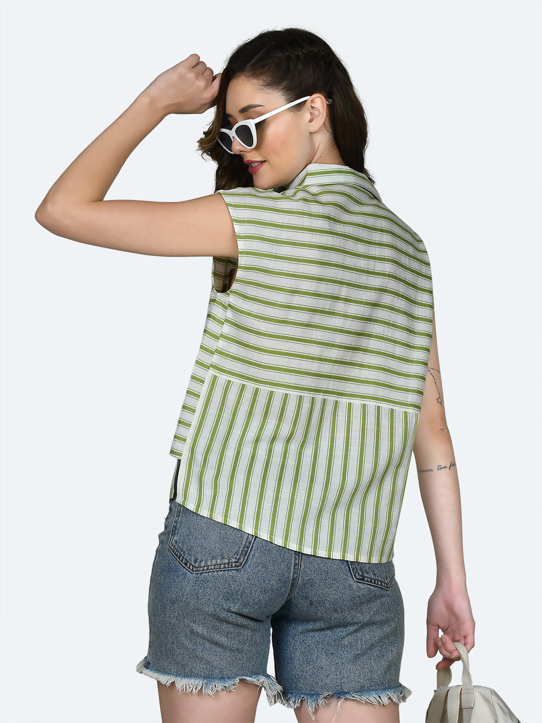 Multicolored Striped Straight Shirt