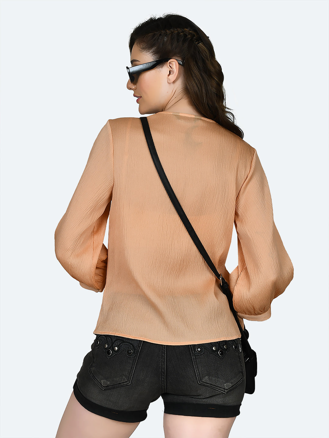 Peach Solid Top